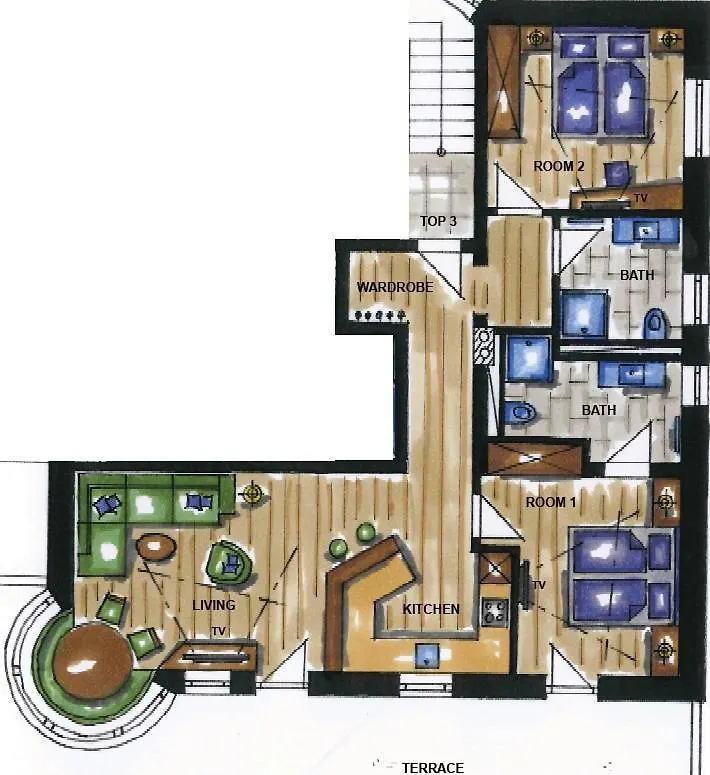 דירות זולדן A Casa Aquamarin